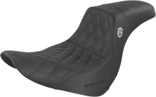 SADDLEMEN Pro Series SDC Performance Seat - w/o Backrest - Lattice Stitch/Lumbar Gripper - FL/FX '18-'24 SC81829DB