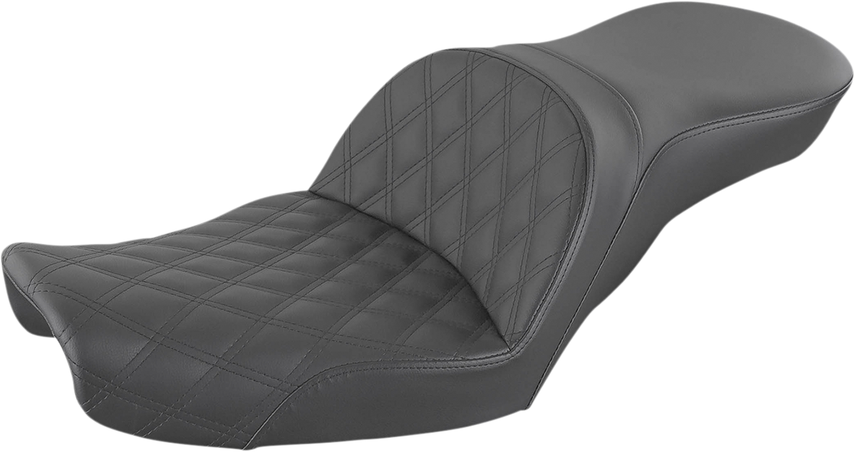 SADDLEMEN Explorer Seat - Lattice Stitched - Dyna '96-'03 896-04-029LS