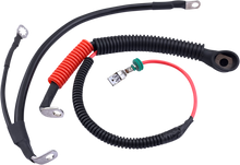 DRAG SPECIALTIES Black Battery Cable Set - '09-'13 FLH/T E25-0091B-D7