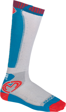 MOOSE OFFROAD Sahara Socks - Red/White/Blue - Small/Medium 3431-0601