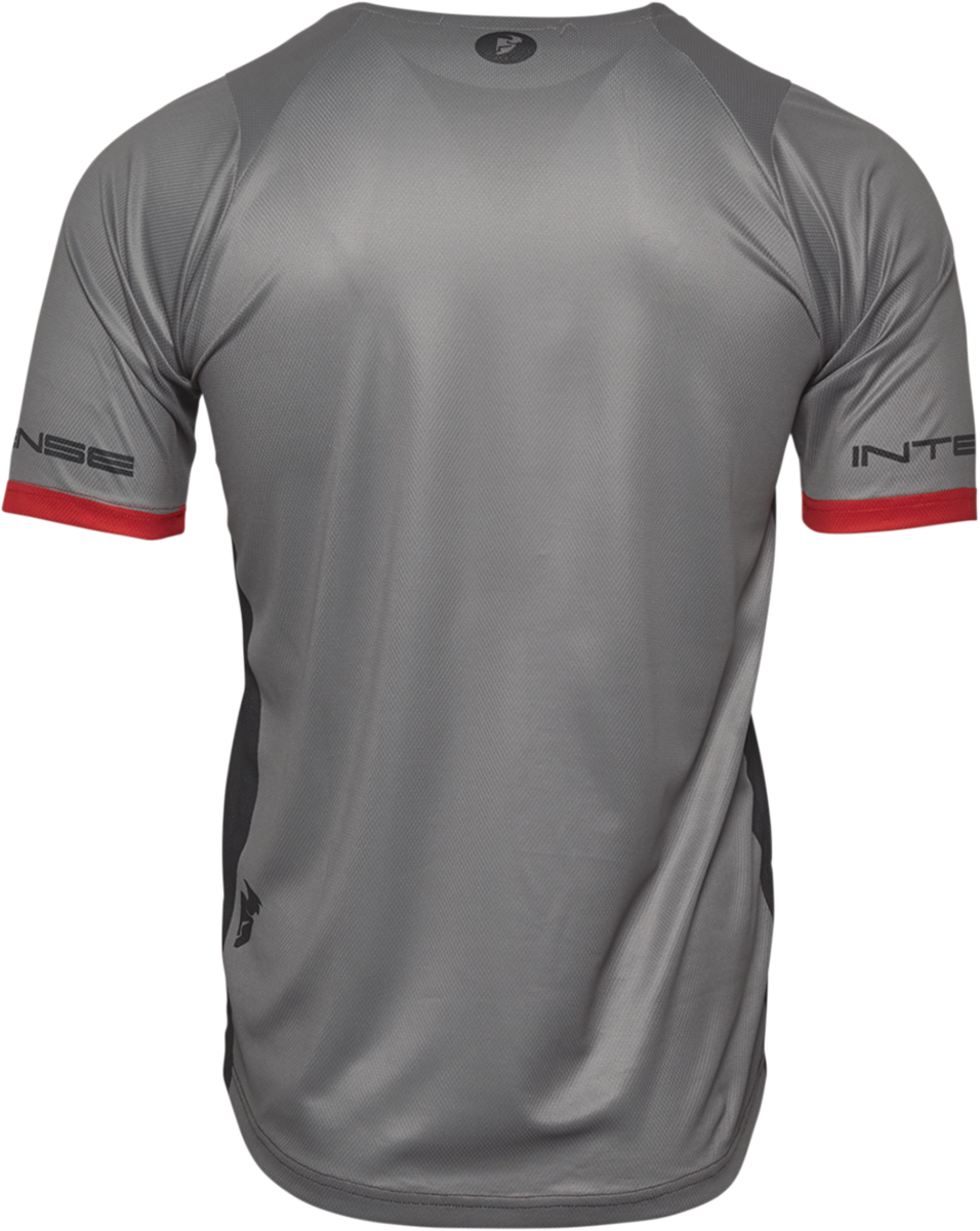 THOR Intense Team Short-Sleeve Jersey - Black/Heather Gray - XS 5120-0056