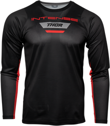 THOR Intense MTB Long-Sleeve Jersey - Black/Heather Gray - XS 5120-0062