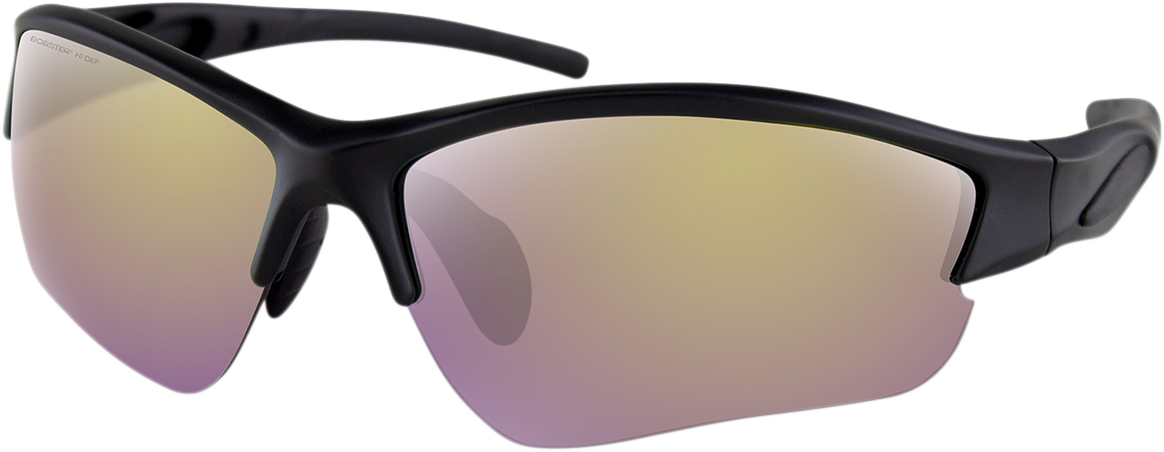 BOBSTER Rapid Sunglasses - Matte Black - Purple HD Yellow Revo Mirror Lens BRAP001H