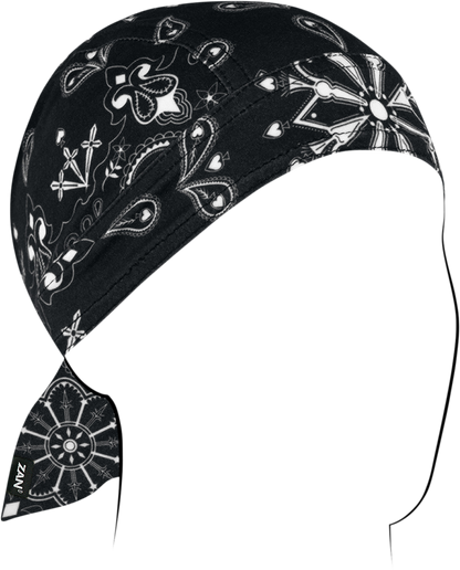 ZAN HEADGEAR Flydanna® SportFlex® - Black Paisley ZL101