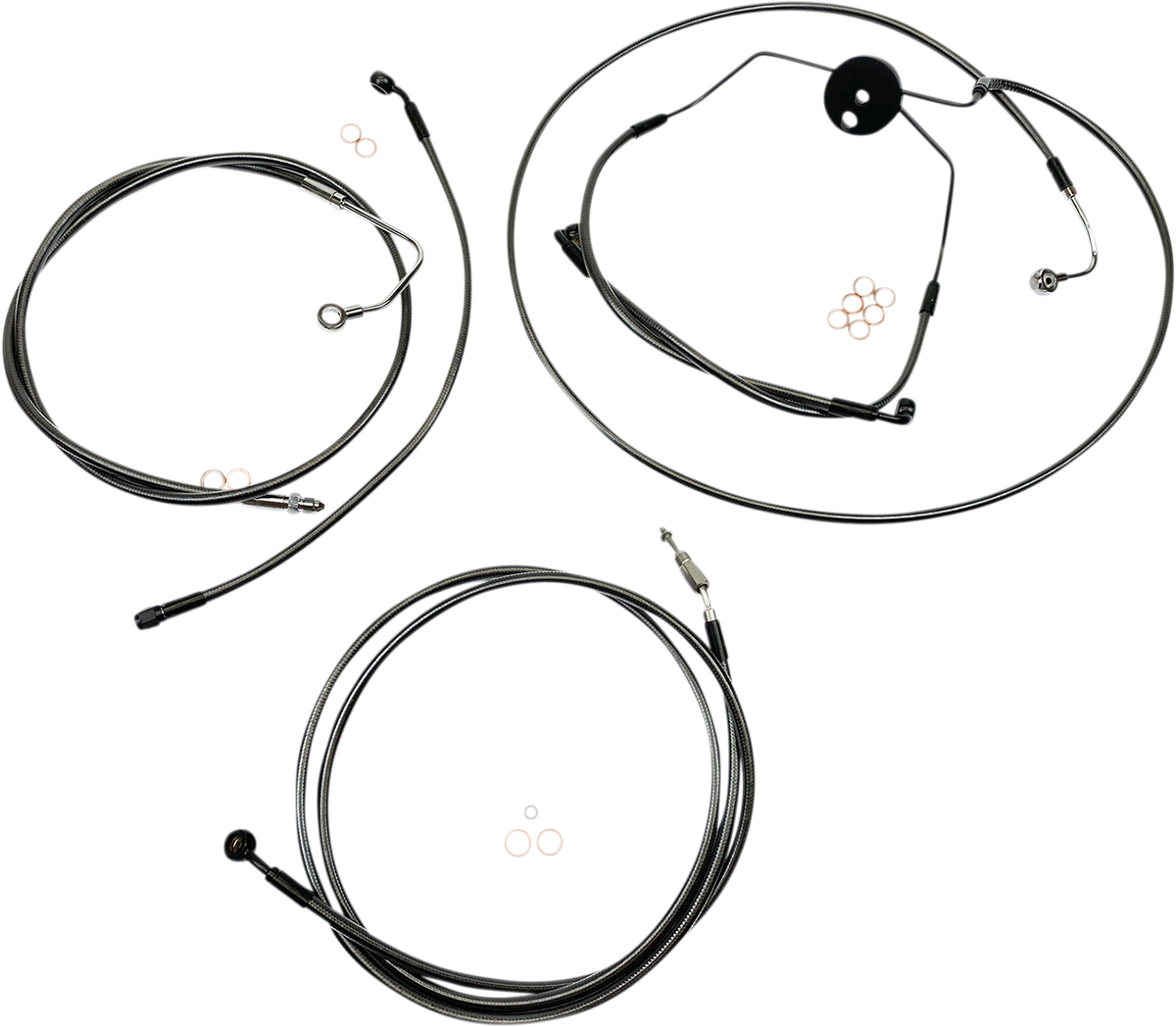 MAGNUM SHIELDING Black Pearl™ Designer Handlebar Installation Kit - 10" - '08-'12 CVO/Screaming Eagle 487004
