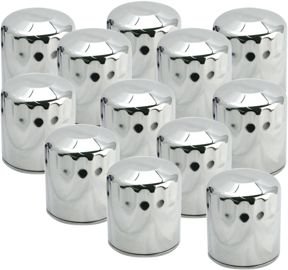 S&S CYCLE Oil Filters - Chrome - 12-Pack 310-0242