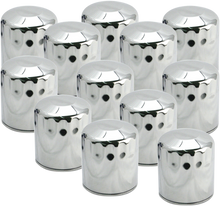 S&S CYCLE Oil Filters - Chrome - 12-Pack 310-0242