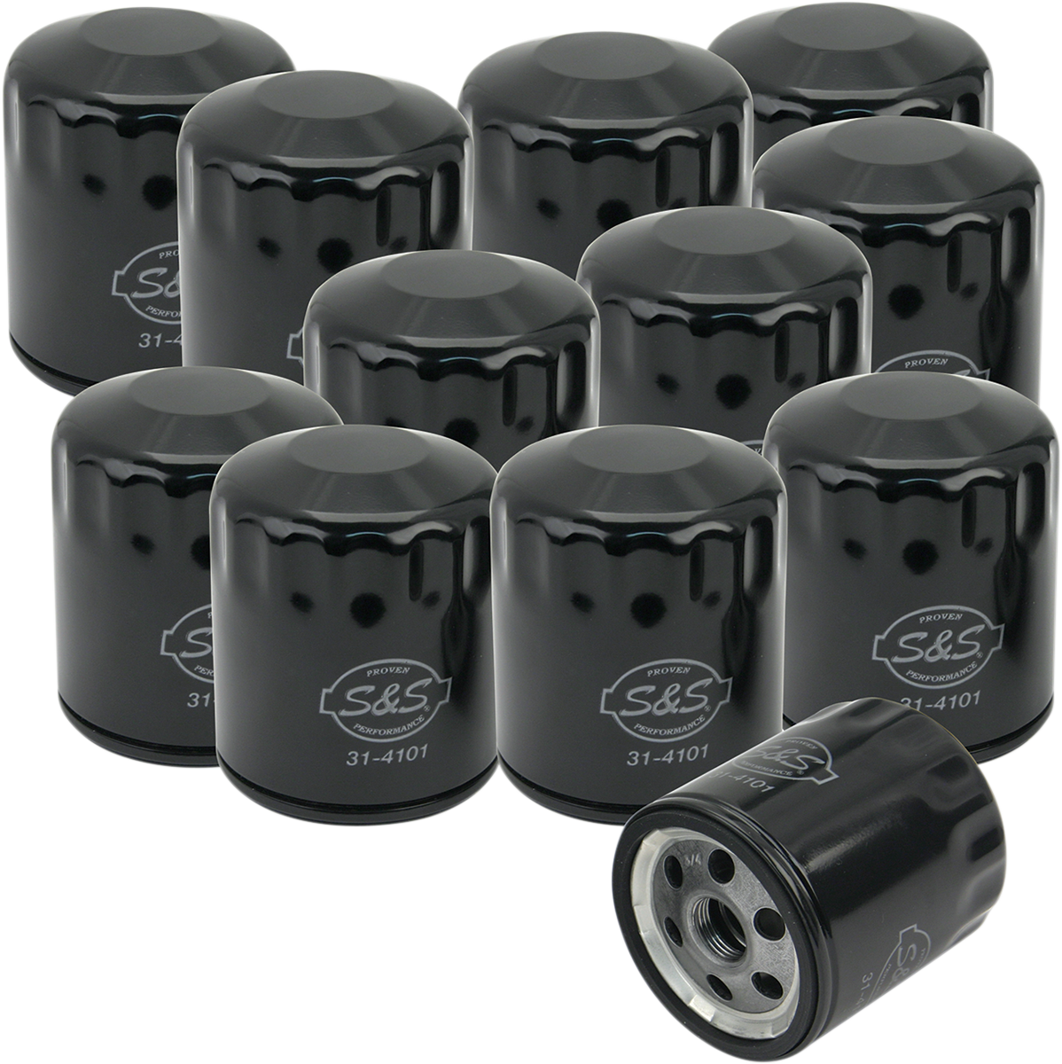 S&S CYCLE Oil Filters - Black - 12-Pack 310-0239