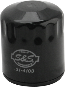 S&S CYCLE Oil Filter - Black 31-4103A