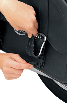 SADDLEMEN Large Desperado™ Sissy Bar Bag - Black 3503-0050