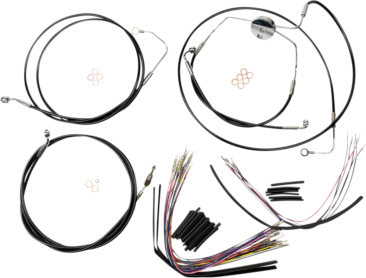 MAGNUM SHIELDING XR Handlebar Installation Kit - 12"-14" Ape Hangers - '08-'12 SE - Black 489001