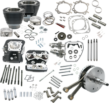 S&S CYCLE 124" Hot Set Up® - Big Bore/Stroker - Wrinkle Black - 88B Twin Cam 900-0565