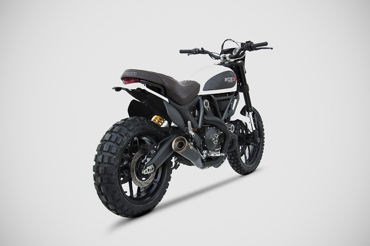 ZARD ZUMA Slip-on Exhaust for Ducati Scrambler (15-20)