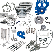 S&S CYCLE 100" Power Package - 585GE - Gear Drive - Silver - Twin Cam 88 330-0663