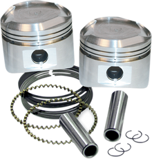 S&S CYCLE Piston Kit - For Super Stock Heads - 3.500" Standard - Domed - 80" Big Twin 92-2026
