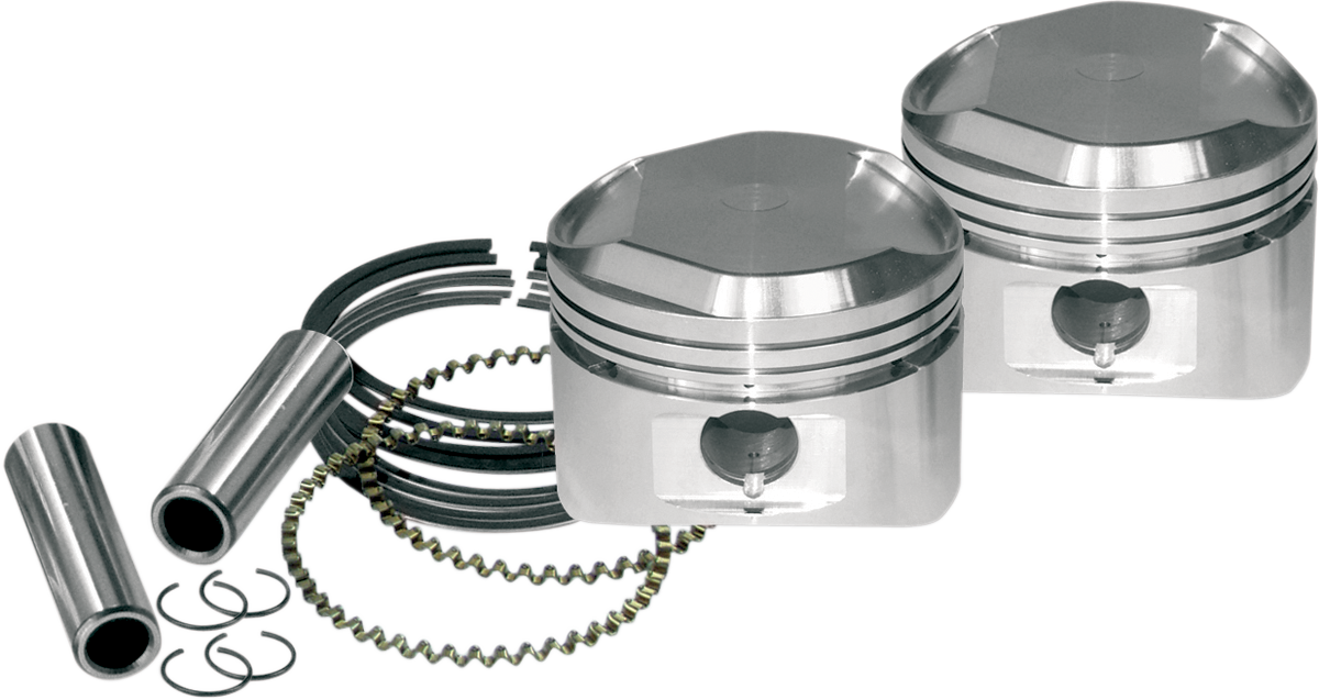 S&S CYCLE Piston Kit - for S&S Super Stock® Cylinder Heads - XL 1200 - +.010 92-2017