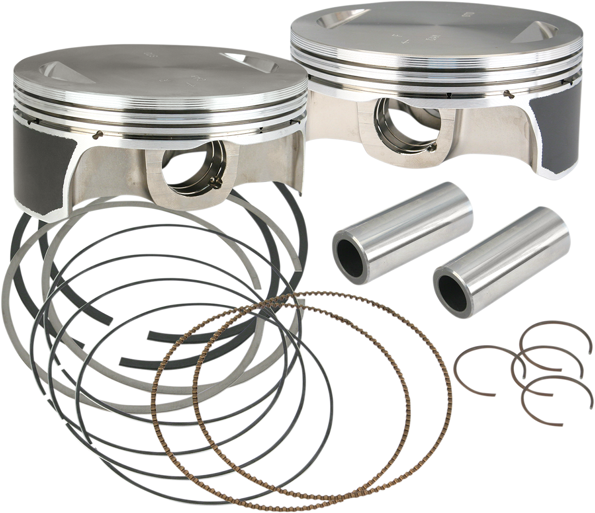 S&S CYCLE Piston Kit - For Hot Set Up Kits® - 4.125" Standard - 111"/117"/124" Engine 106-3491A