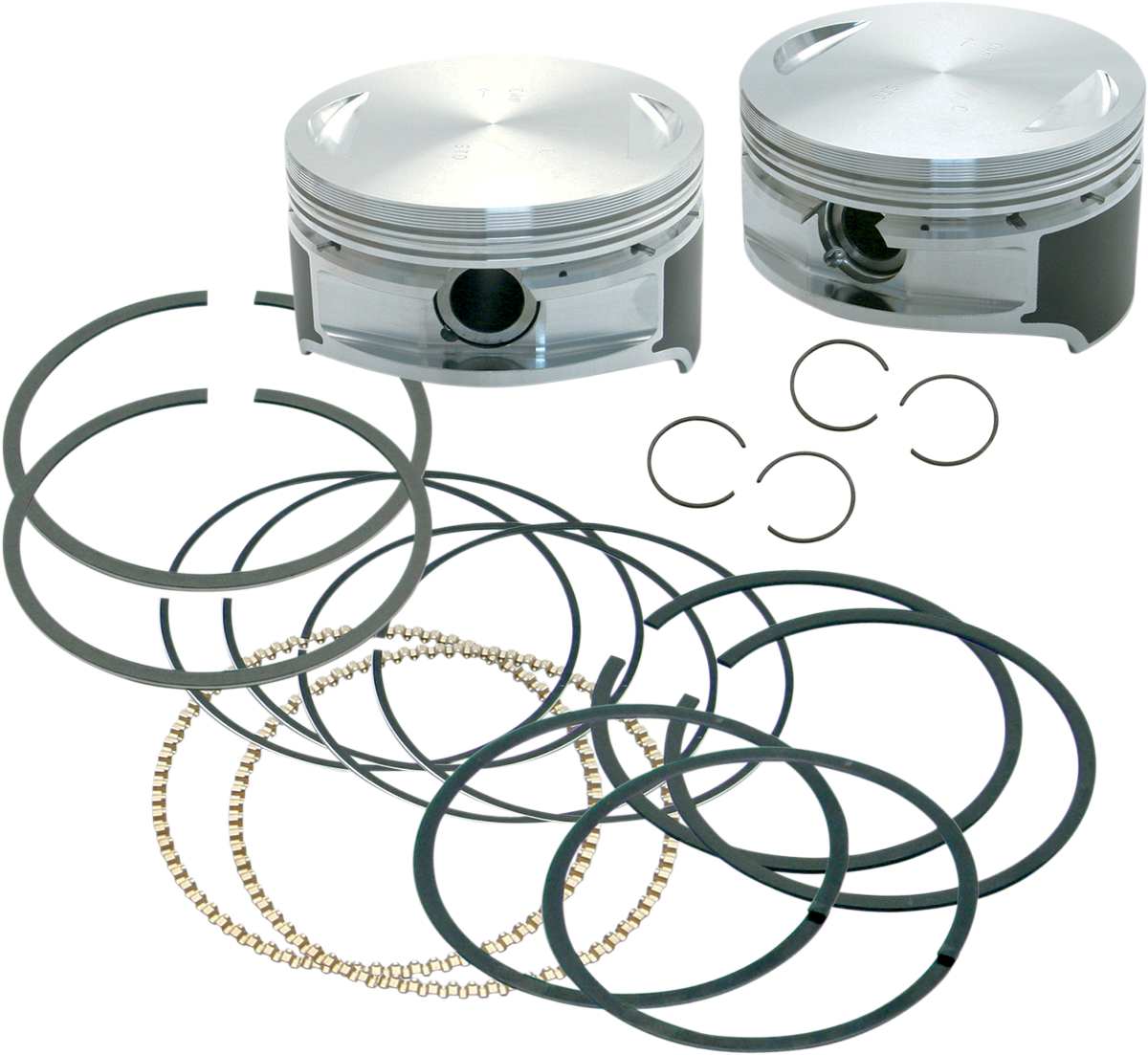 S&S CYCLE Piston Kit -106" Stroker - 3.875" Standard - 95"-103" Motors 92-1210