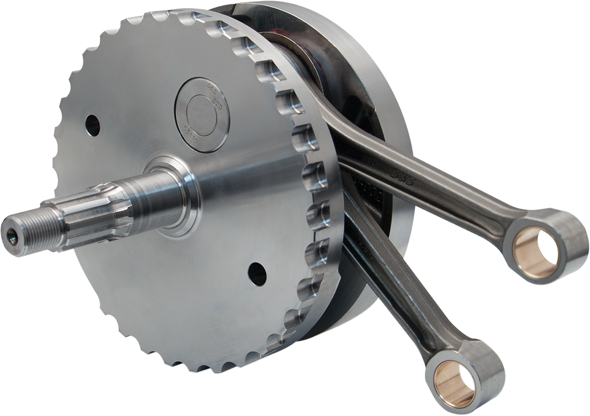 S&S CYCLE Flywheel Assembly - 4.00" - w/o Sprocket Bearing Race - 88"/95"/100" Twin Cam "B" '00-'02 320-0397