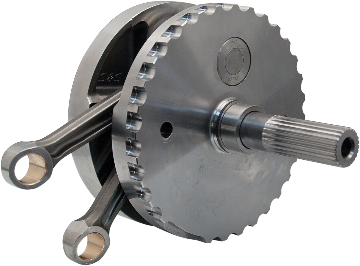S&S CYCLE Flywheel Assembly - 4-3/8" - with Sprocket Bearing Race - 96"/103"/110" Twin Cam "A" '07-'16 320-0352