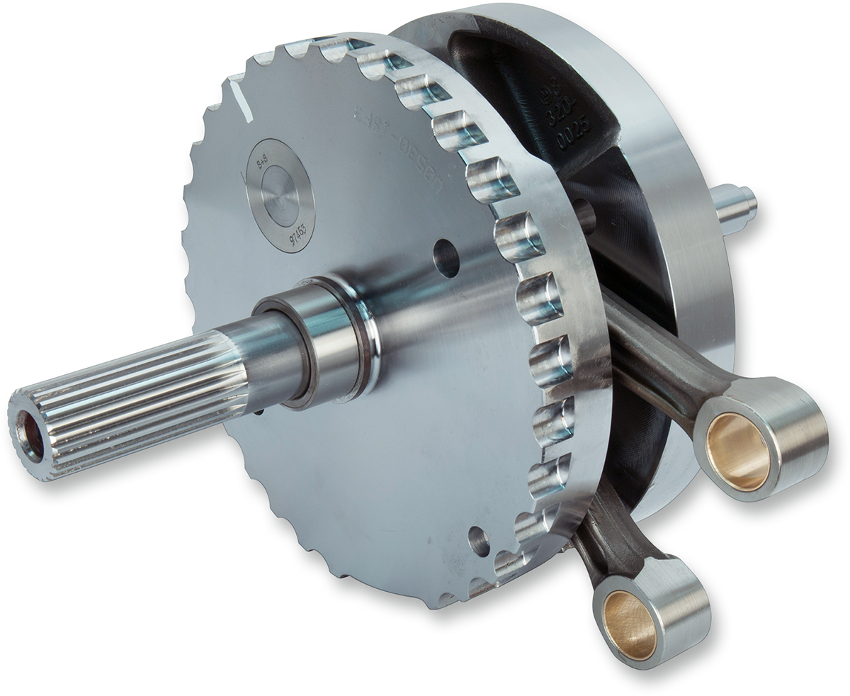 S&S CYCLE Flywheel - 4-3/8" - with Sprocket Bearing Race - Touring '07-'17 | Dyna '06-'17 320-0350