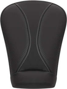SADDLEMEN Dominator Pillion Pad - Extended Reach - Black w/ Gray Stitching - FL '08-'25 808-07B-0162EXT