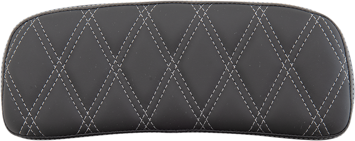 DRAG SPECIALTIES SEATS Chopped Tour-Pak Pad - Double Diamond - Black/Silver 0822-0433