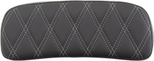 DRAG SPECIALTIES SEATS Chopped Tour-Pak Pad - Double Diamond - Black/Silver 0822-0433