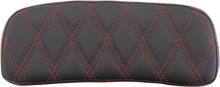 DRAG SPECIALTIES SEATS Chopped Tour-Pak Pad - Double Diamond - Black/Red 0822-0434