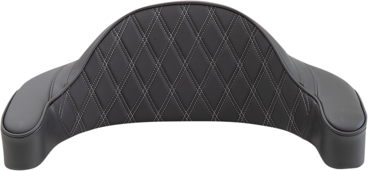 DRAG SPECIALTIES SEATS King-Pak Pad - Double Diamond - Silver Thread - Road King '94-'13 0822-0436