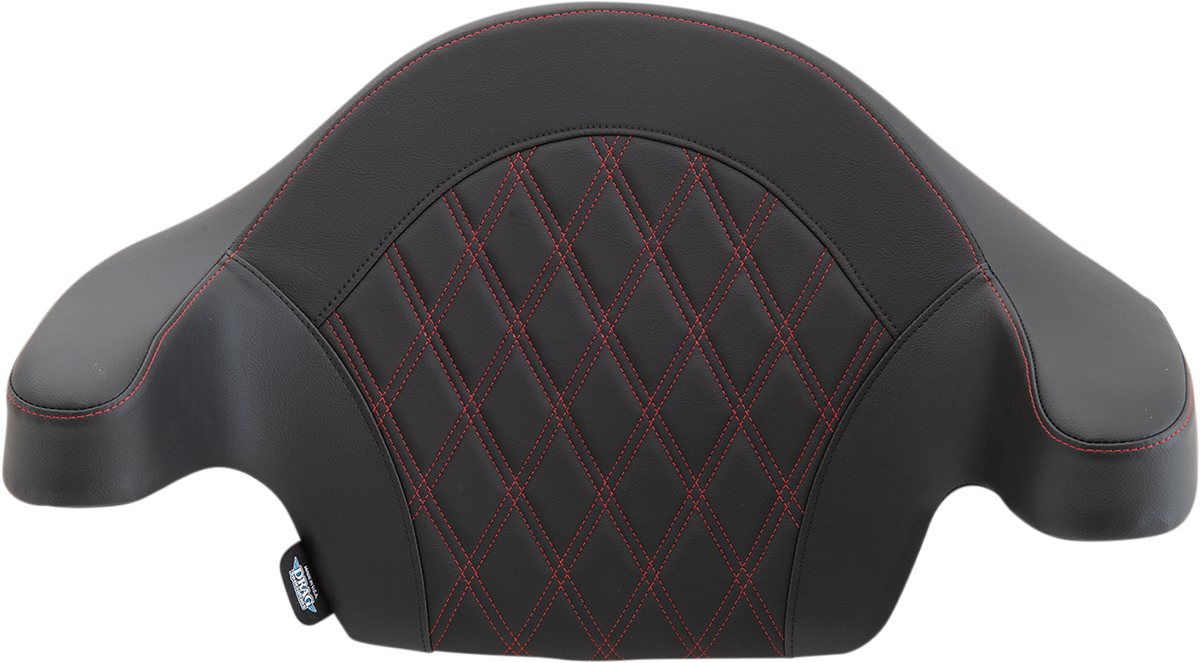 DRAG SPECIALTIES SEATS King-Pak Pad - Double Diamond - Red Thread 0822-0439