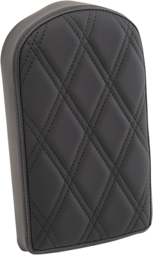DRAG SPECIALTIES SEATS Sissy Bar Pad - Double Diamond - Black - Tall 0822-0440
