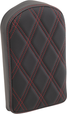 DRAG SPECIALTIES SEATS Sissy Bar Pad - Double Diamond - Red - Tall 0822-0442