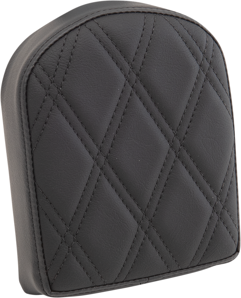 DRAG SPECIALTIES SEATS Sissy Bar Pad - Double Diamond - Black - Short 0822-0443