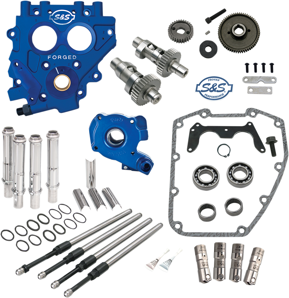 S&S CYCLE Cam Chest with Plate Kit - 551GE - Easy Start Cams - Twin Cam 310-0812