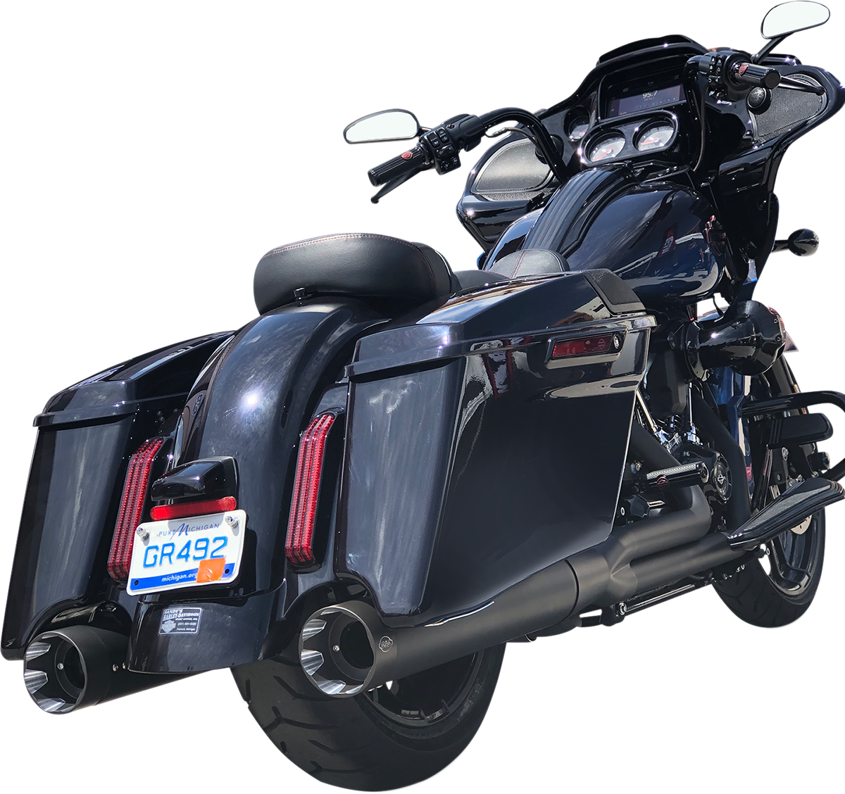 S&S CYCLE Shadow Muffler Kit - Black 550-0831