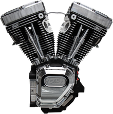 S&S CYCLE T111 Long Block Engine - Wrinkle Black and Chrome - Touring | Dyna 310-0770A