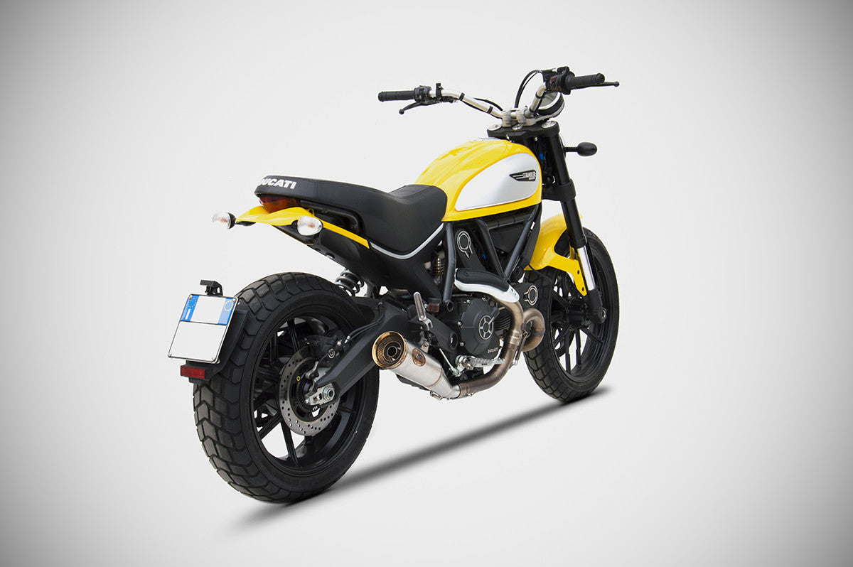 ZARD ZUMA Slip-on Exhaust for Ducati Scrambler (15-20)