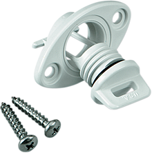 ATLANTIS Drain Plug - Bilge - Floating - White - '95-'02 Sea Doo/Polaris A2266