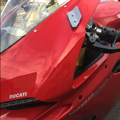 New Rage Cycles (NRC) Mirror Block Off Turn Signals for the Ducati Panigale 1299  1199R  and 959