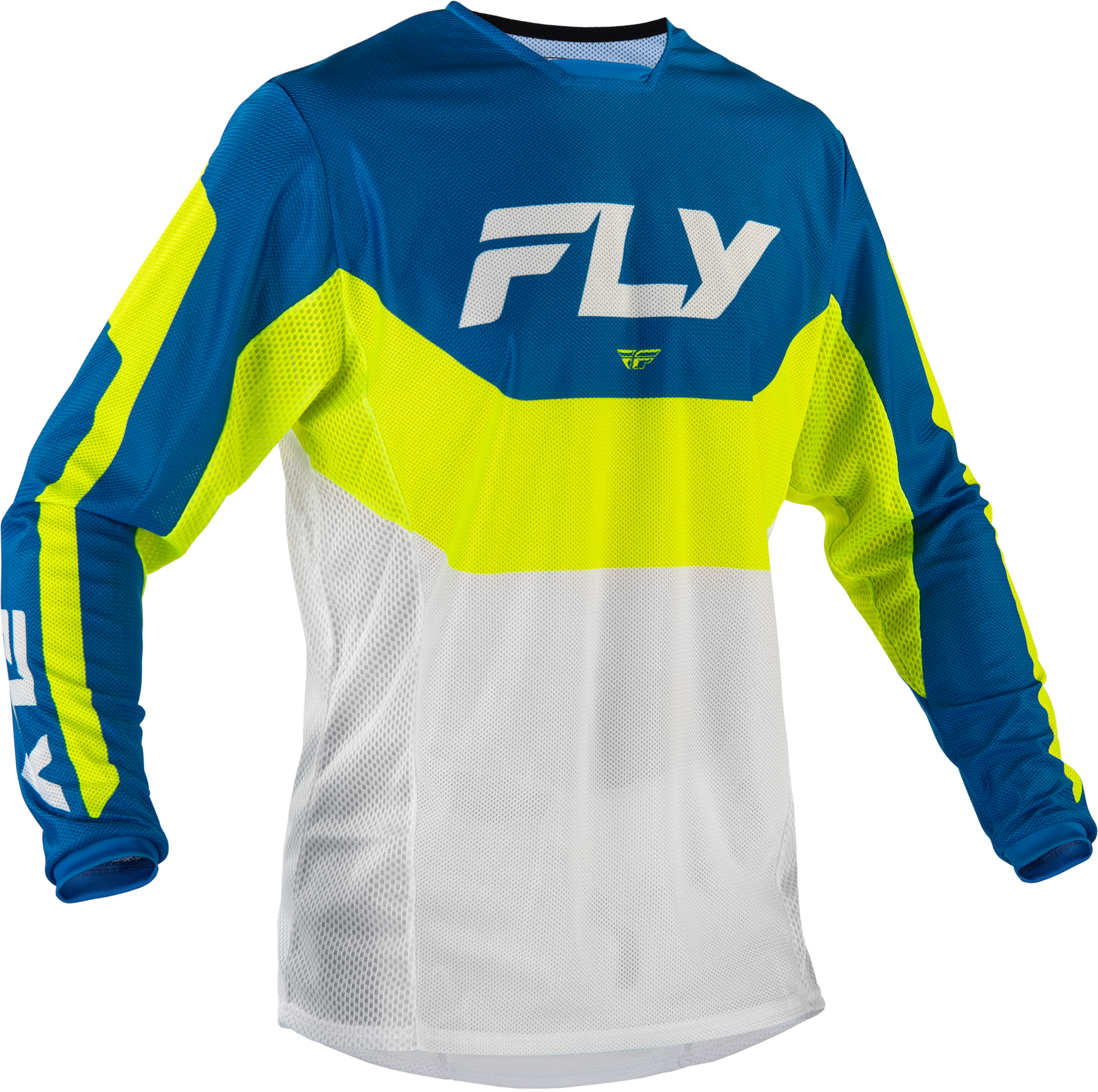 Kinetic Mesh Jersey Blue/White/Hi Vis Lg