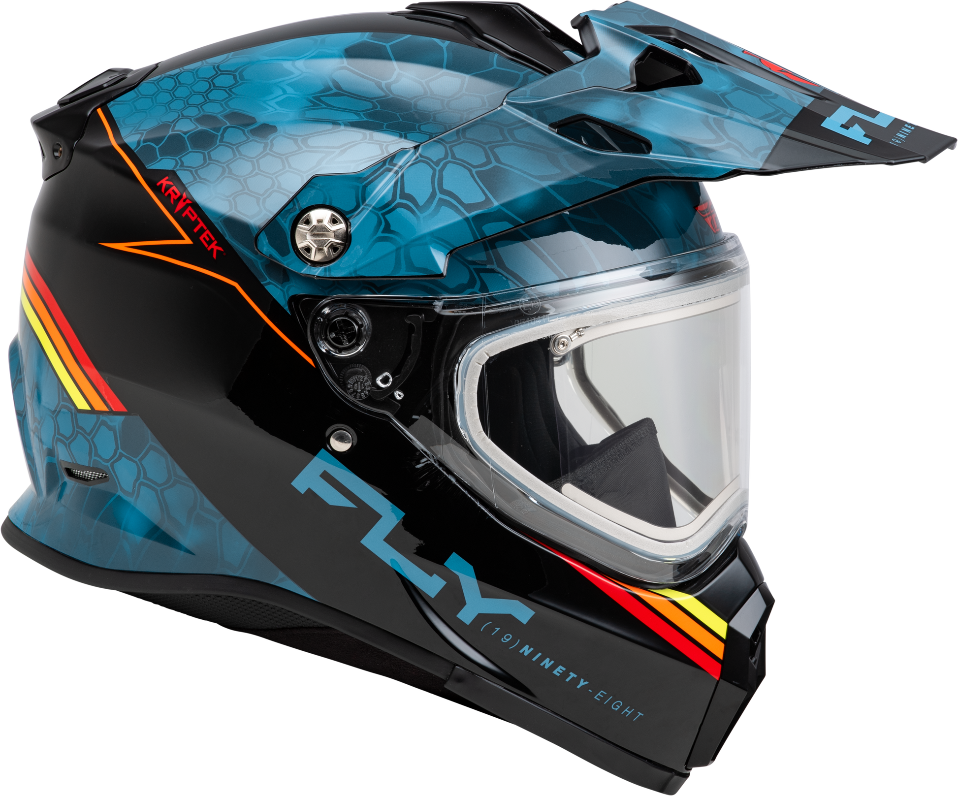 Trekker Cw Conceal Helmet Elec Shld Slate/Black/Red 2x