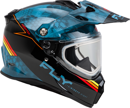 Trekker Cw Conceal Helmet Elec Shld Slate/Black/Red 2x