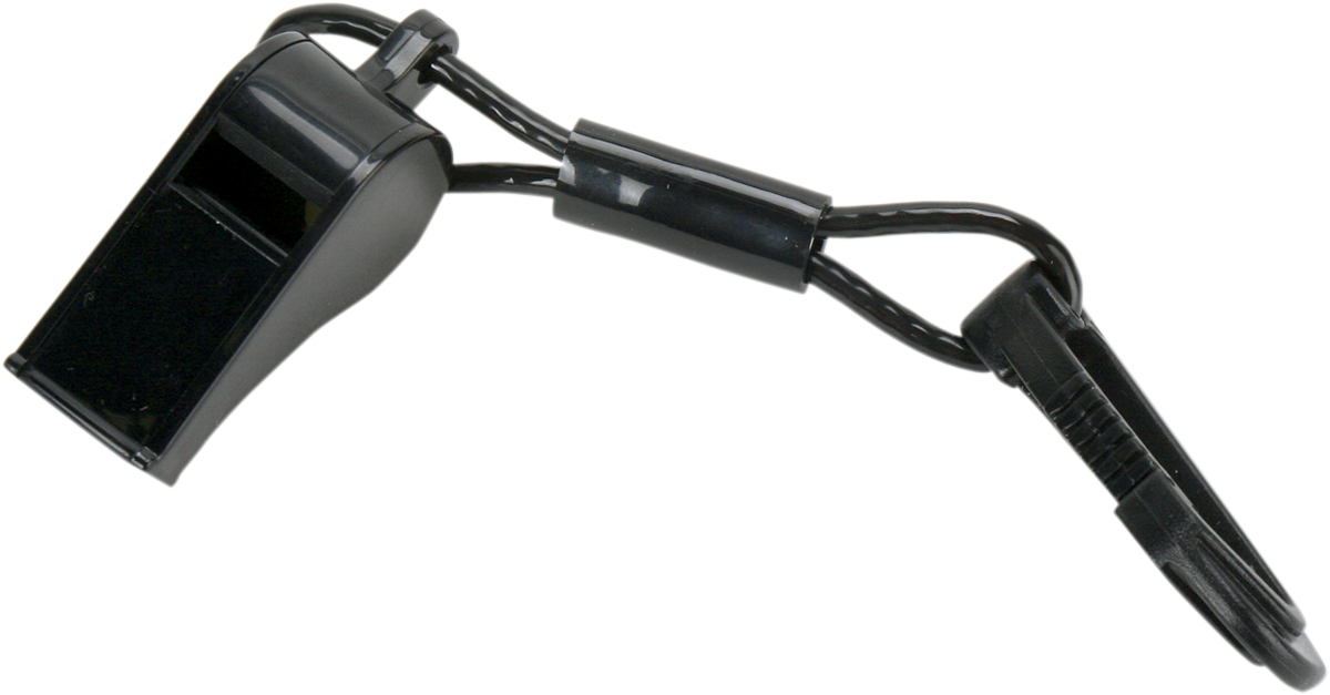 ATLANTIS Whistle with Clip - Black A2700C