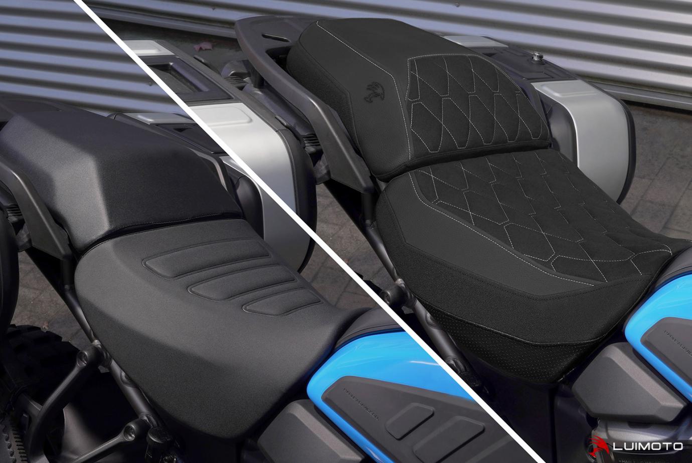 LUIMOTO (Hex-Diamond) Rider Seat Cover for the HARLEY DAVIDSON Pan America (2021+)