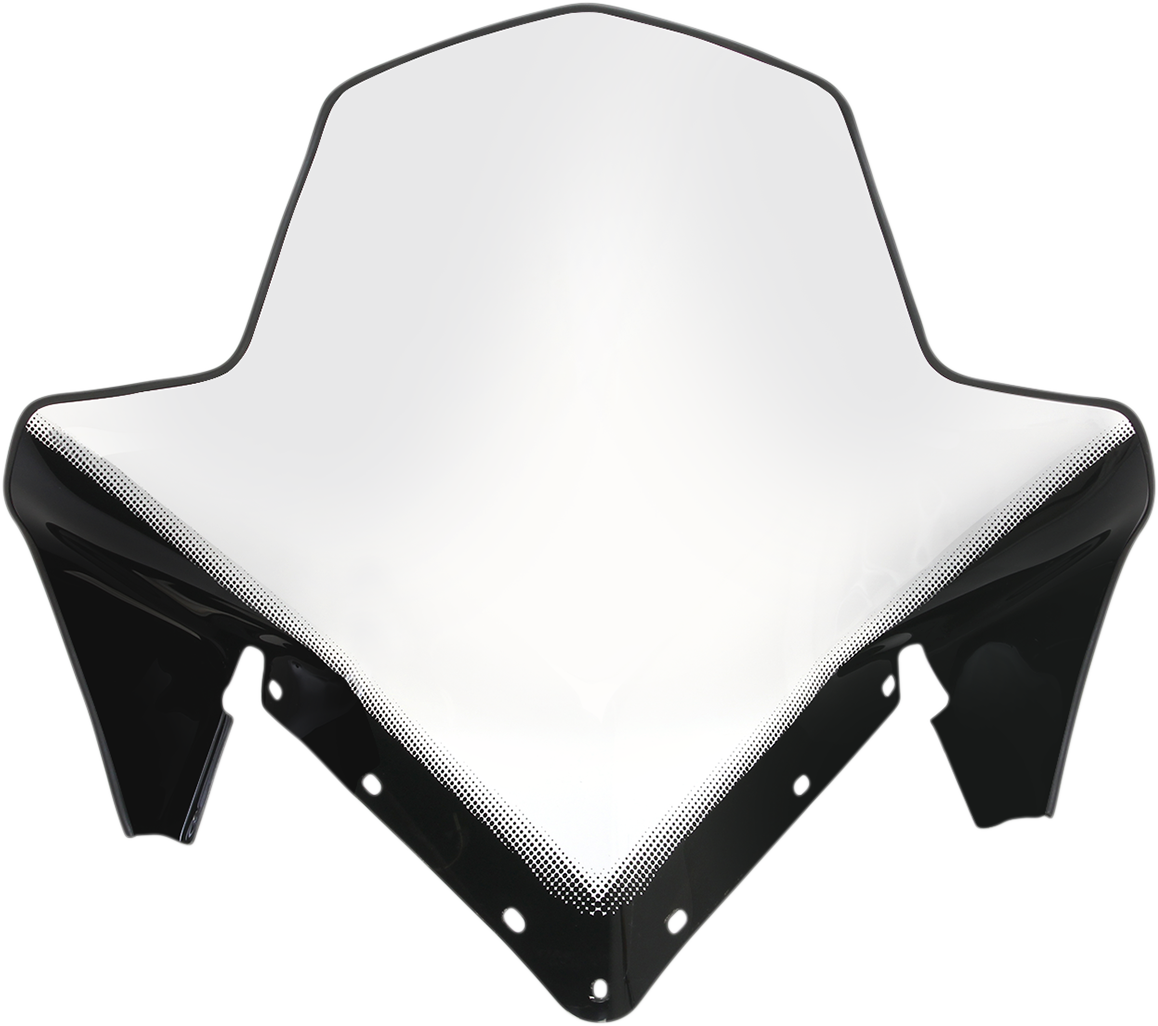 SNO STUFF Windshield - 20" - Clear/Black - Polaris 450-264-10