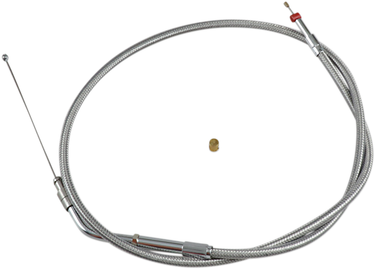 BARNETT Stainless Steel Throttle Cable - '07-'22 Sportster 102-30-30041