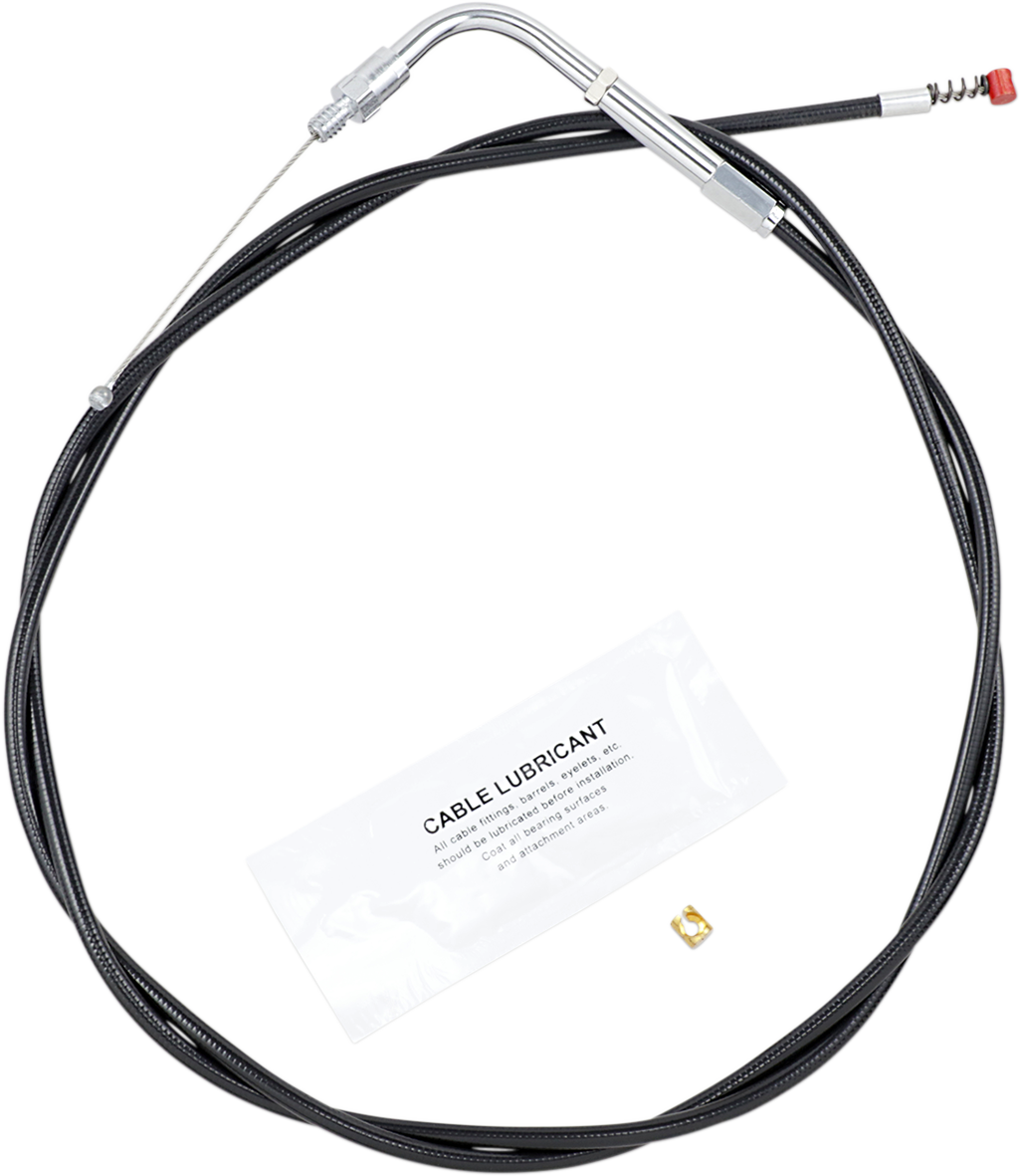 BARNETT Black Vinyl Idle Cable - +6" Size - 50" Length 101-30-40007-06