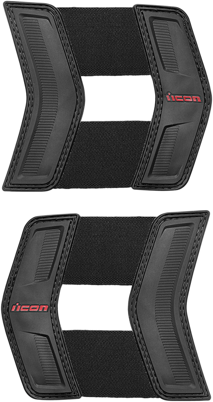 ICON Field Armor Stryker™ Vest Waist Straps - Black/Red 2701-0674