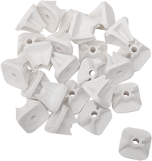 STUD BOY Single Backer Plates - White - 84 Pack 2513-P8-WHT